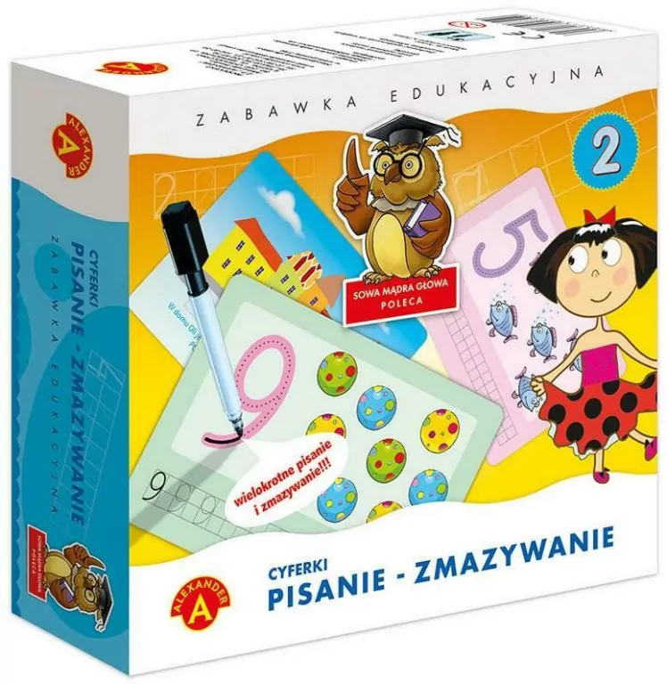 Pisanie - zmazywanie. Cyferki - tantis.pl