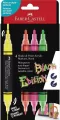 Marker akrylowy Black Edition 4kol FABER-CASTELL - tantis.pl