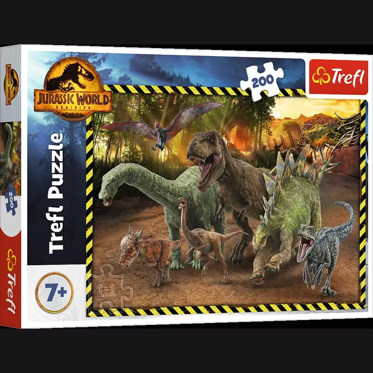 Puzzle 200 Dinozaury z Parku Jurajskiego 13287 - tantis.pl