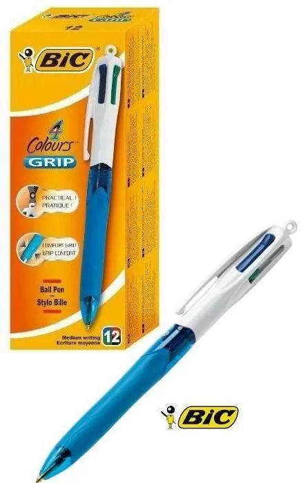 Długopis 4 Colours Grip Medium (12szt) BIC - tantis.pl
