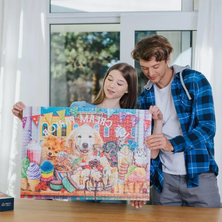 Puzzle 1000. Cuteness Overload: Doggy Peekers TREFL - tantis.pl