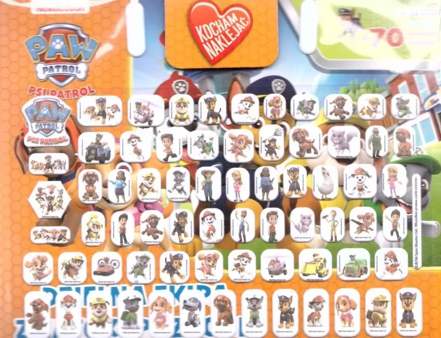 Dzielna ekipa z zatoki przygód. Kocham naklejać cz. 4 Psi Patrol - tantis.pl