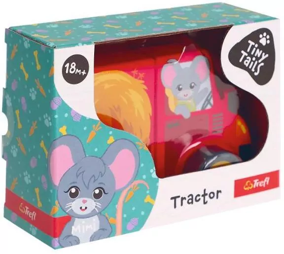 Zabawka drewniana - Traktor Tiny Tails TREFL - tantis.pl