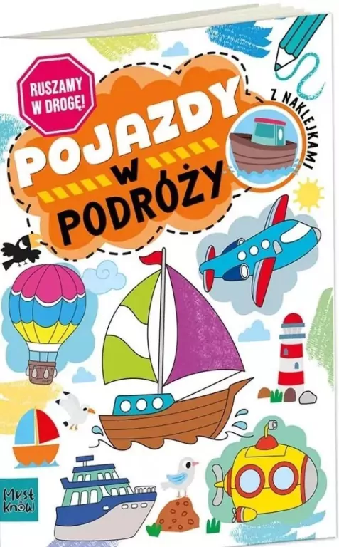Kolorowanka a4 ruszamy w drogę - pojazdy w podróży - tantis.pl