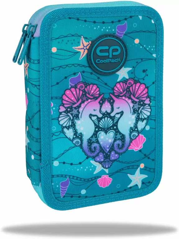 Piórnik podwójny z wyposażeniem Coolpack Jumper 2 Seafish - tantis.pl