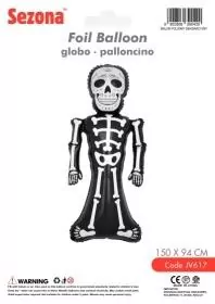 Balon Halloween Szkielet 150x94cm - tantis.pl