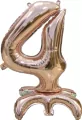 Balon foliowy stojący 4 rose gold 81cm - tantis.pl