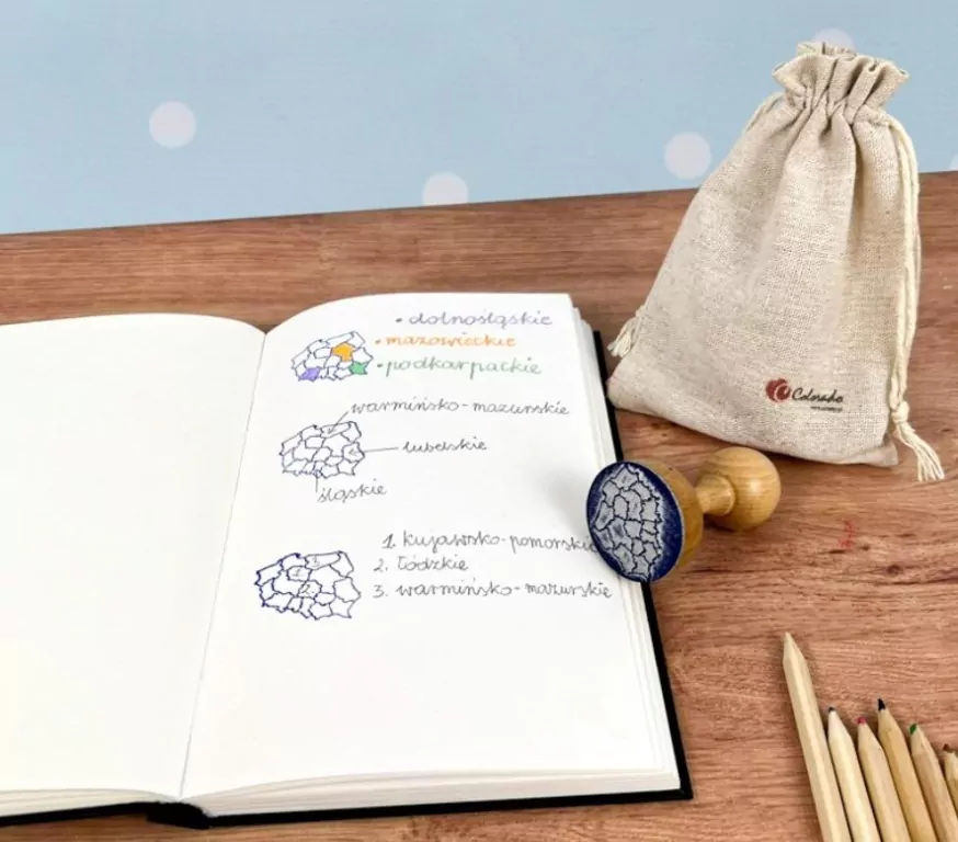 Stempel mapa Polski - województwa - tantis.pl
