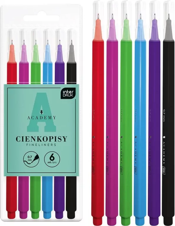 Cienkopisy Academy 6 kolorów - tantis.pl