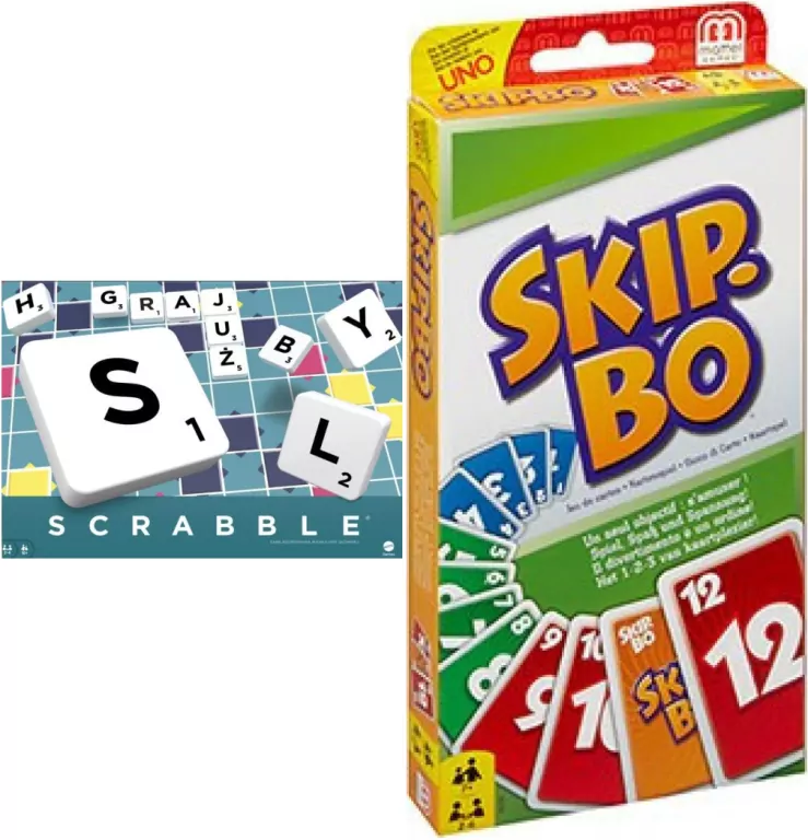 Pakiet: Scrabble Original/Skip-Bo - tantis.pl
