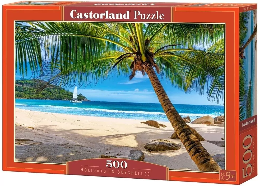 Puzzle 500. Wakacje na Seszelach. 53827 - tantis.pl