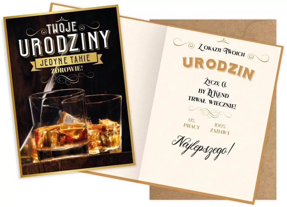Karnet okolicznościowy. Urodziny. Kukartka - tantis.pl