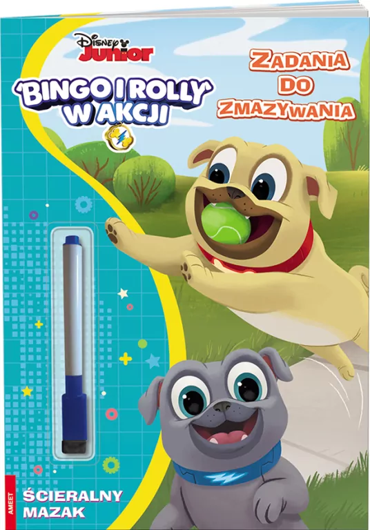 Disney Junior. Bingo i Rolly w akcji. Zadania do zmazywania - tantis.pl