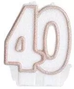 Świeczka jubileuszowa 40 - tantis.pl