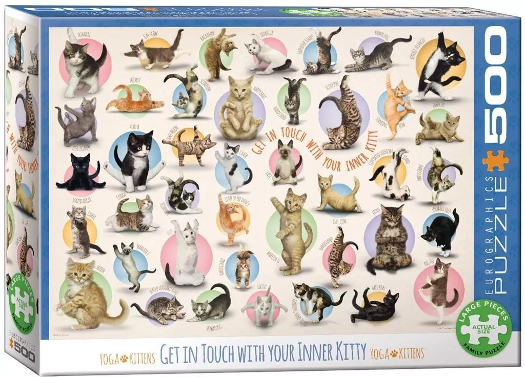 Puzzle 500. Yoga kittens - tantis.pl