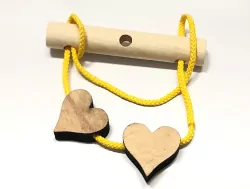 Zabawka edukacyjna. Poplątaniec. Zaplątane serduszka