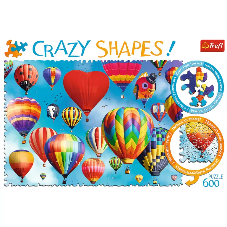 Puzzle 600. Crazy Shapes! Kolorowe balony 11112 - tantis.pl
