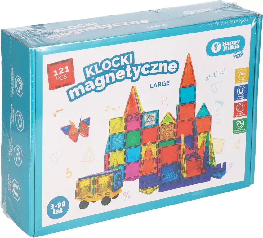 Klocki magnetyczne 121el - tantis.pl