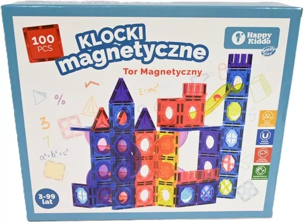 Klocki magnetyczne 100el - tantis.pl