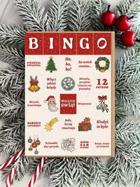 Karnet Boże Narodzenie. BINGO świąteczne