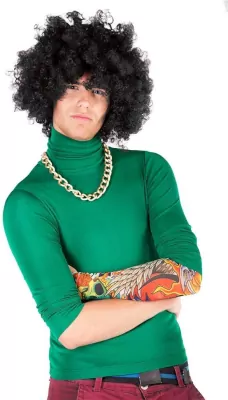 Peruka afro XXL. Czarna