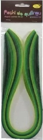 Paski do quillingu 10mmx50cm. Zielone - tantis.pl