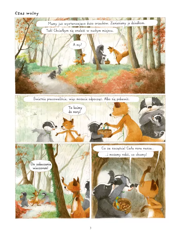Wspólne życie. Rodzina Borsuków i Lisów przedstawia. Mój pierwszy komiks 5+. Tom 3 - tantis.pl