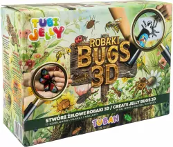 Tubi Jelly 6 kol + akwarium. Robaki