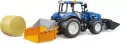 BRUDER TRAKTOR NEW HOLLAND TS.120 LADOWACZ WB4 - tantis.pl