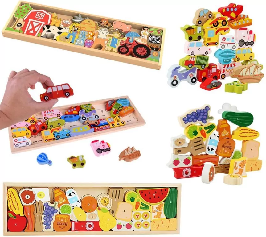 Układanka drewniana 26el - tantis.pl