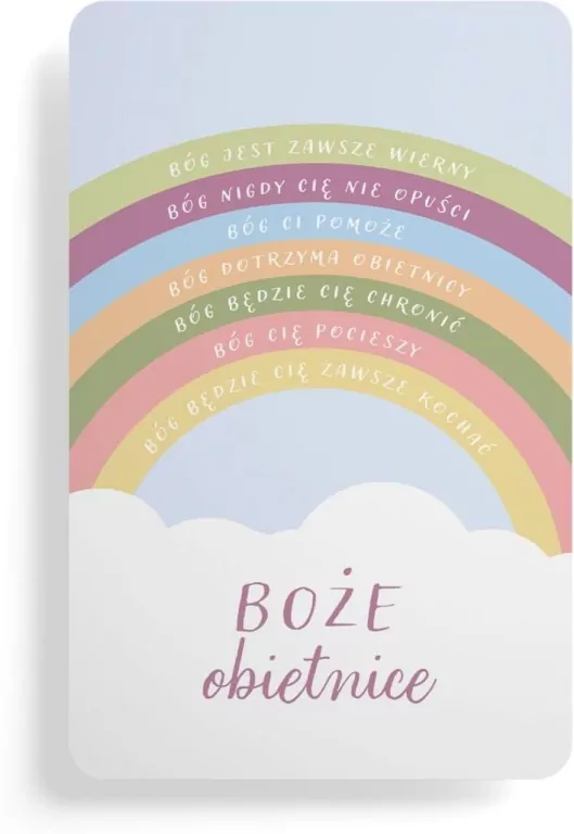 Magnes na lodówkę - Boże obietnice - tęcza - tantis.pl