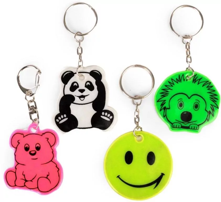 Zawieszka odblaskowa PCV miękka mix - tantis.pl