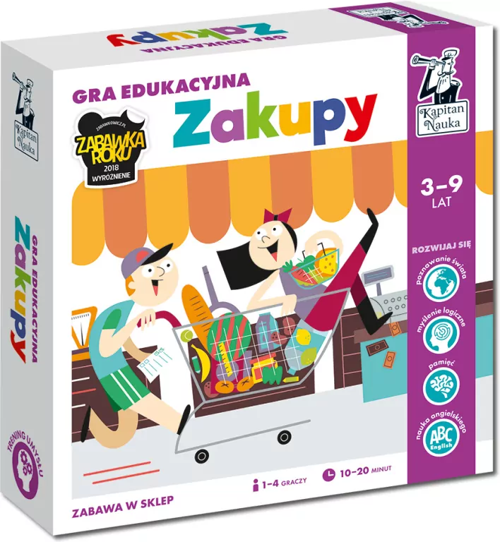 Zakupy. Gra edukacyjna. Kapitan Nauka - tantis.pl