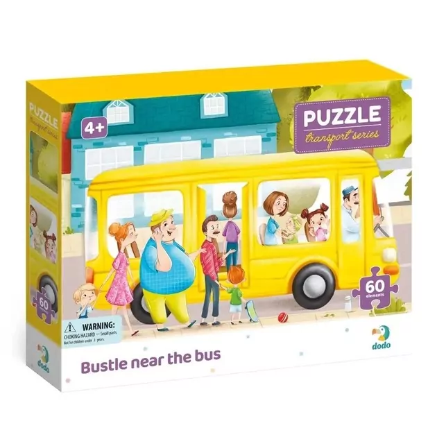 Puzzle 60 Bustle near the bus - tantis.pl