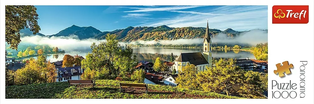 Puzzle 1000 panorama. Nad jeziorem Schliersee 29035 - tantis.pl