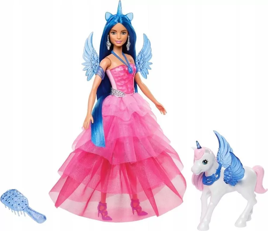 Barbie Sapphire skrzydlaty jednorożec HRR16 - tantis.pl
