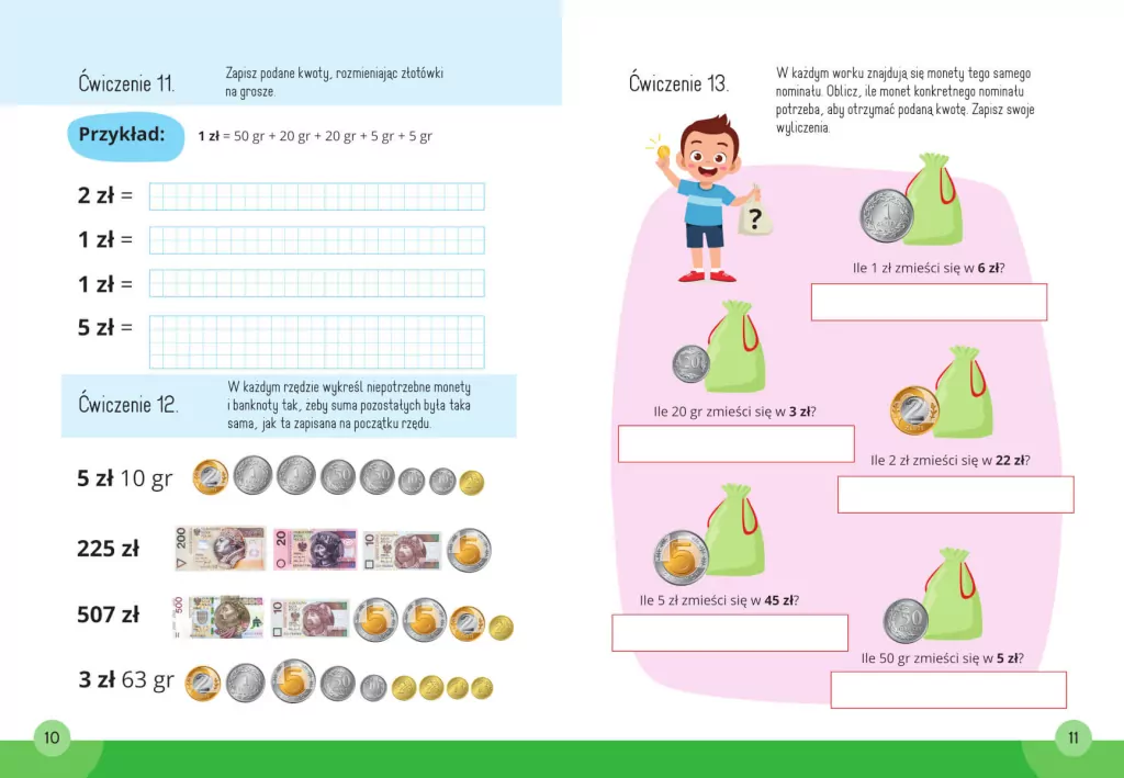 Liczę pieniądze. Matematyka. Klasa 1-2. Mądry Uczeń - tantis.pl