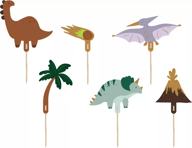 Toppery na tort Dinozaury 8-12 cm - tantis.pl