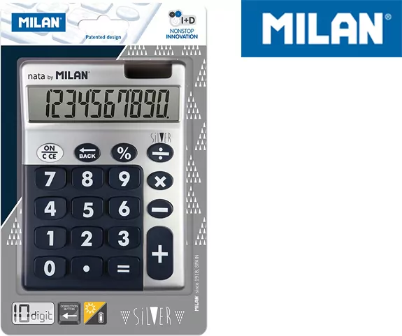 Kalkulator 10 poz. Silver MILAN - tantis.pl