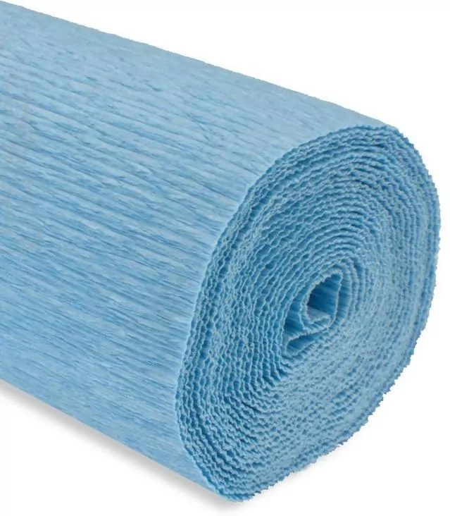 Bibuła Marszczona 50x250cm, Niebieska - tantis.pl