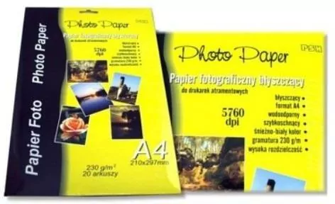 Papier fotograficzny A4, 20 arkuszy - tantis.pl