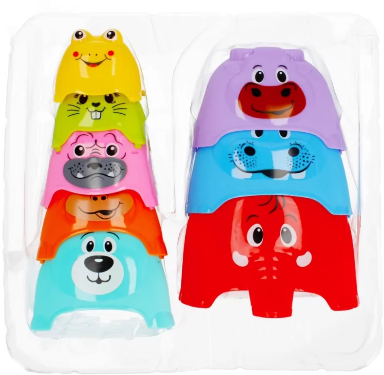 Bam Bam. Kubeczki do układania. Zwierzaki - tantis.pl