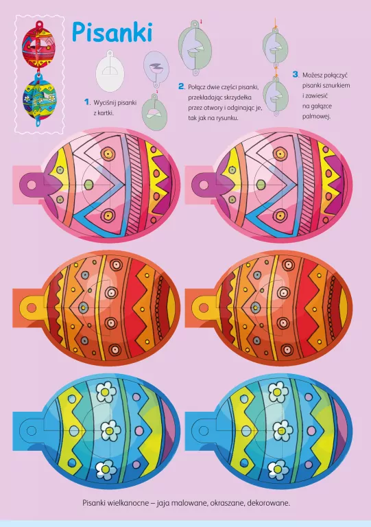 Ozdoby wielkanocne. Wycinanki - tantis.pl