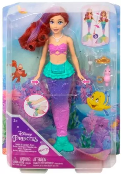 Disney Princess Lalka Arielka syrenka HPD43 - tantis.pl