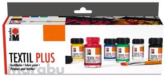 Farby do tkanin. Textile plus starter 15ml. 6 kolorów - tantis.pl