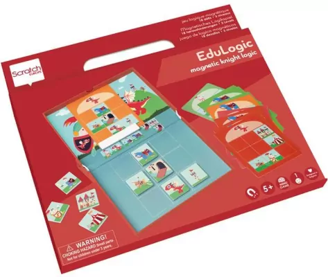 Układanka magnetyczna łamigłówka Rycerze i smoki