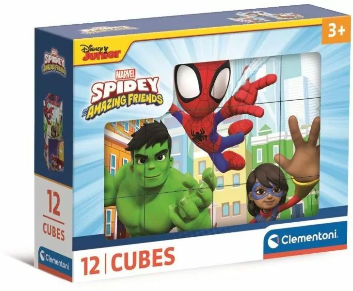 Clementoni. Klocki Spidey And His Amazing Friends, 12 elementów - tantis.pl