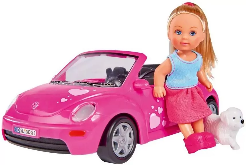 Evi love. Lalka w samochodzie New Beetle - tantis.pl