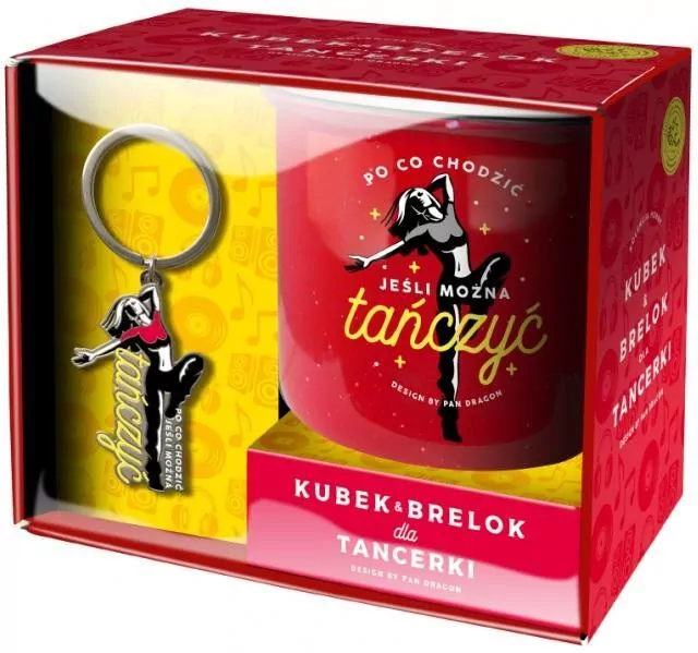 Zestaw kubek + brelok. Dla tancerki - tantis.pl