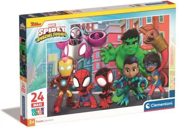 Puzzle 24 Maxi Super Kolor Spidey - tantis.pl